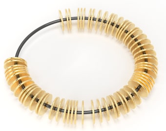 18k Solid Gold Thin Disk Spacer Beads 3mm 4mm 5mm 6mm Flat Cap Divider Component Finding 10 pieces St Patricks Day