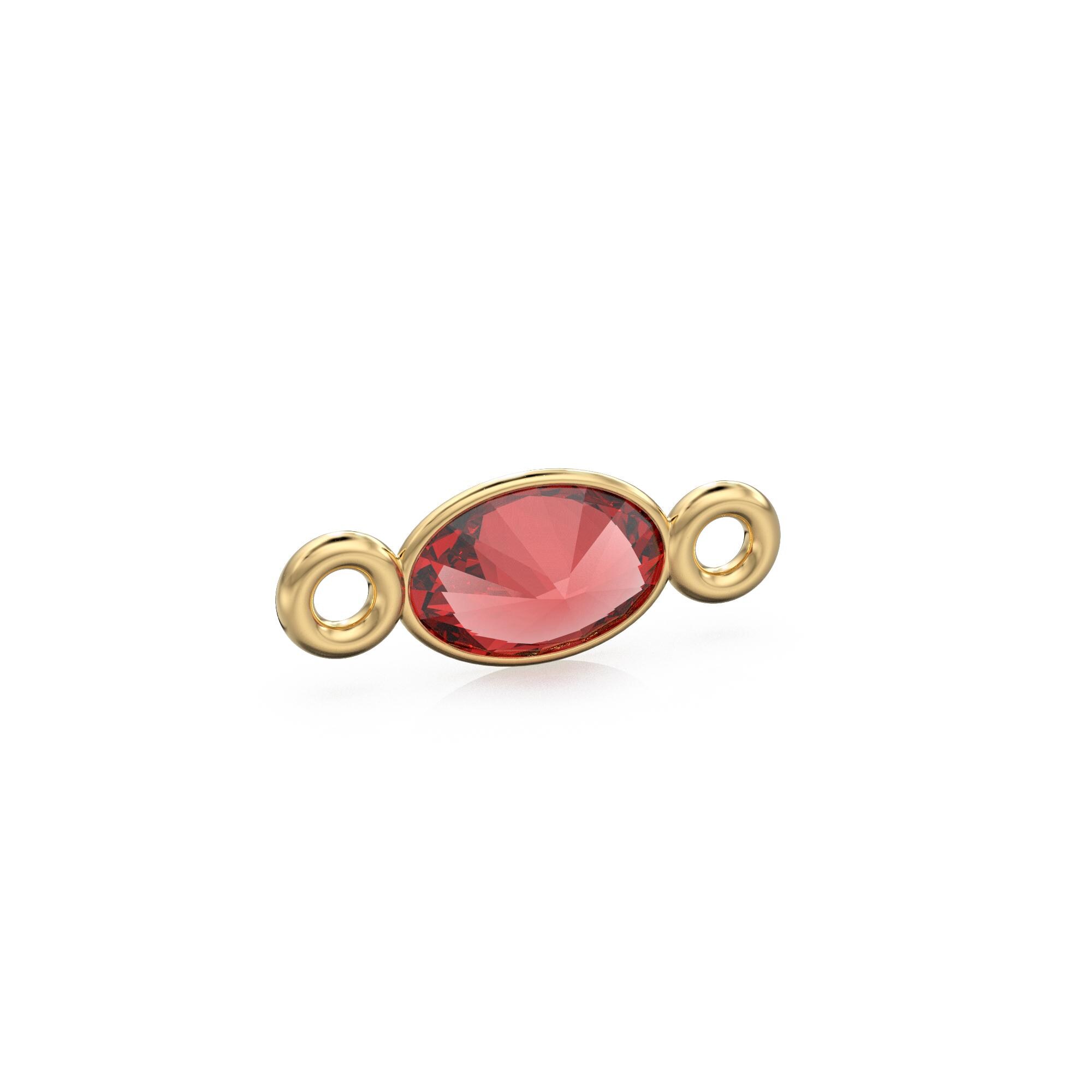 アクセサリー Rubi Ruby 18k Solid Gold Spacer Connector / Handmade Bracelet Finding
