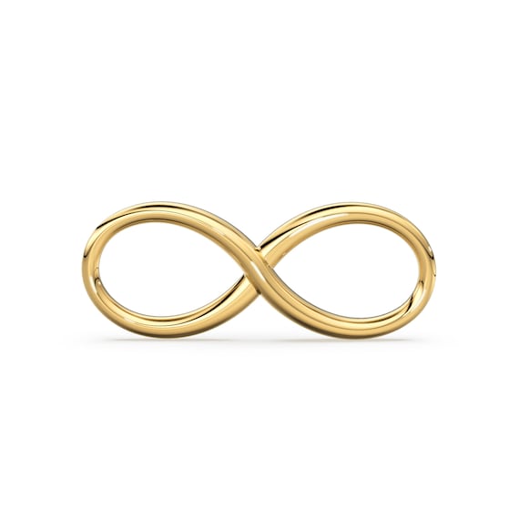 Solid Gold 14k 18k Infinity Charm Infinity Verbinder Gold Charm 20x8x2mm kleiner Infinity Charm Infinity Link Valentinstag Geschenk Etsy