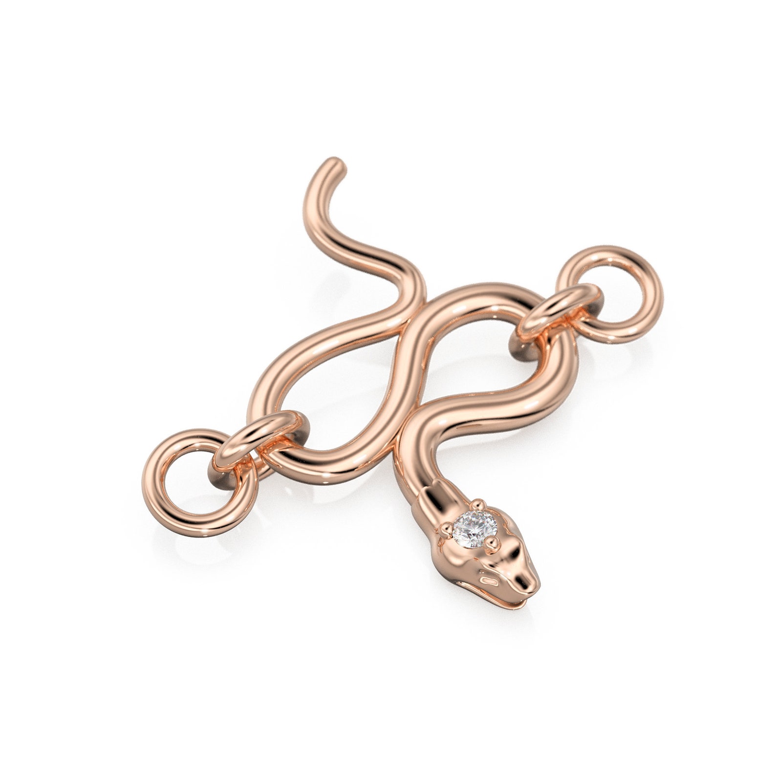 18k Gold Clasp / Snake Serpent / Solid 18 Carat Yellow Gold / Hook ...