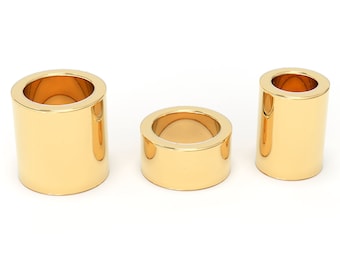 14k Solid Gold Tube Spacer Beads Stringing Jewelry Crimp Beads St Patricks Day