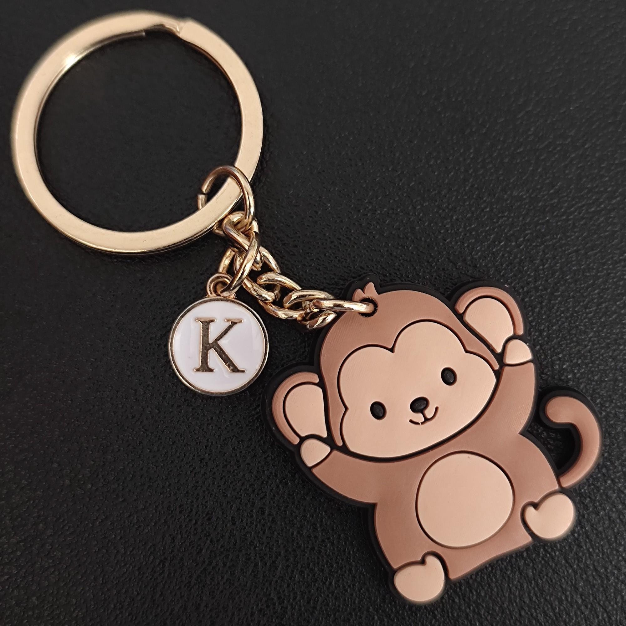 Monkey Keychain Gift Soft PVC Rubber - Etsy