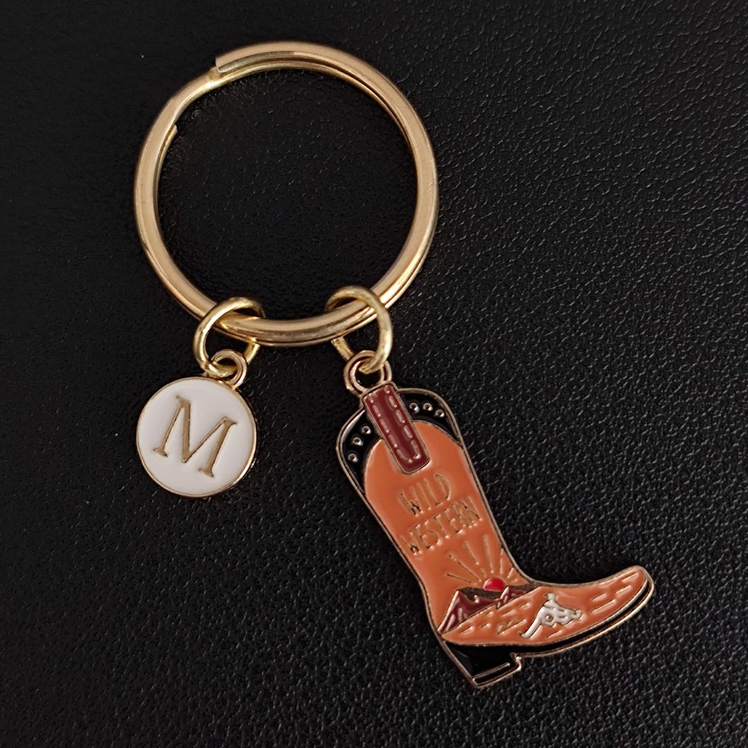 Cowboy Key Rings Cowboy Keychain: Personalized Cowgirl Keyring - Etsy