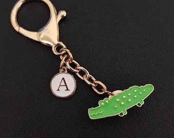 Personalized Crocodile Bag Charm Dual-Purpose Pin