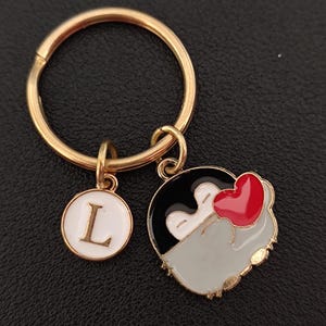 Personalized Penguin Keychain Gift For Girl