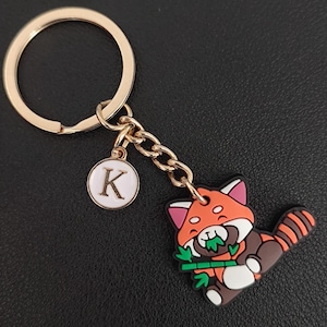 Red Panda Keychain Gift Soft PVC Rubber