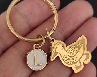 Personalized Duck Keychain Gift For Boy Girl