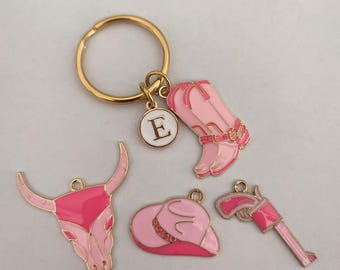 Personalized Cowgirl Keychain Gift For Girl