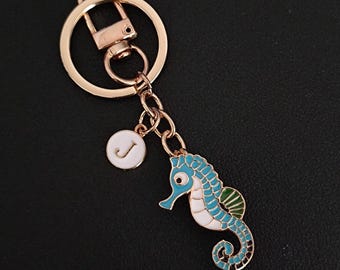 Personalisierte Seepferd Taschenanhänger Doppelzweck Pin