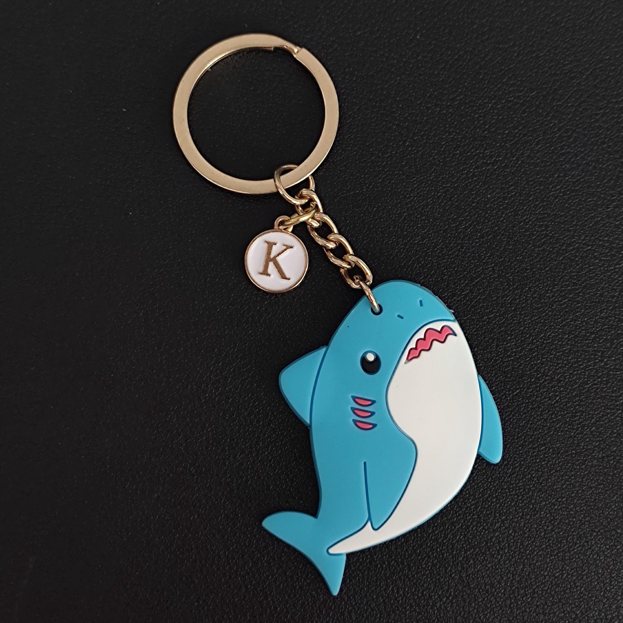 Shark Keychain - PVC Rubber Keyring - Etsy