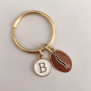 Personalized Coffee Bean Keychain For Coffee Lover