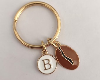 Personalized Coffee Bean Keychain For Coffee Lover