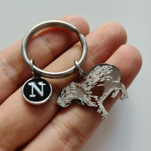 Capybara Keychain: Personalized Initial Charm Gift