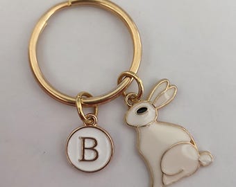 Personalized Rabbit Keychain Gift For Girl