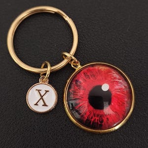 Personalized Eye Keychain Cabochon Gift