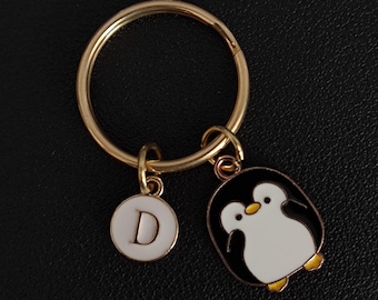 Penguin Keychain: Personalized Animal Keyring