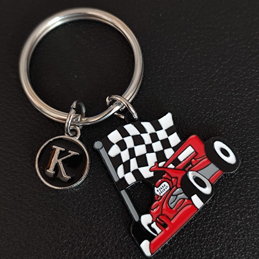 Racing Flag Keychain for Race Day Outfit - Etsy