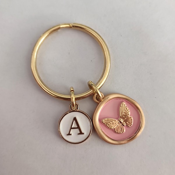 Personalized Butterfly Keychain Gift For Girls