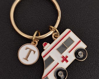 Personalized Ambulance Keychain For Medical