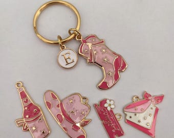 Personalized Cowgirl Keychain Gift For Girl