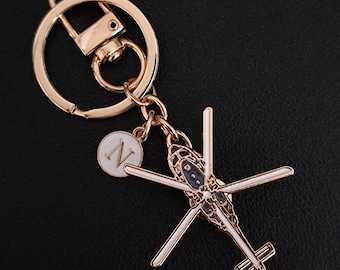 Helicopter Bag Charm: Dual-Purpose Pin