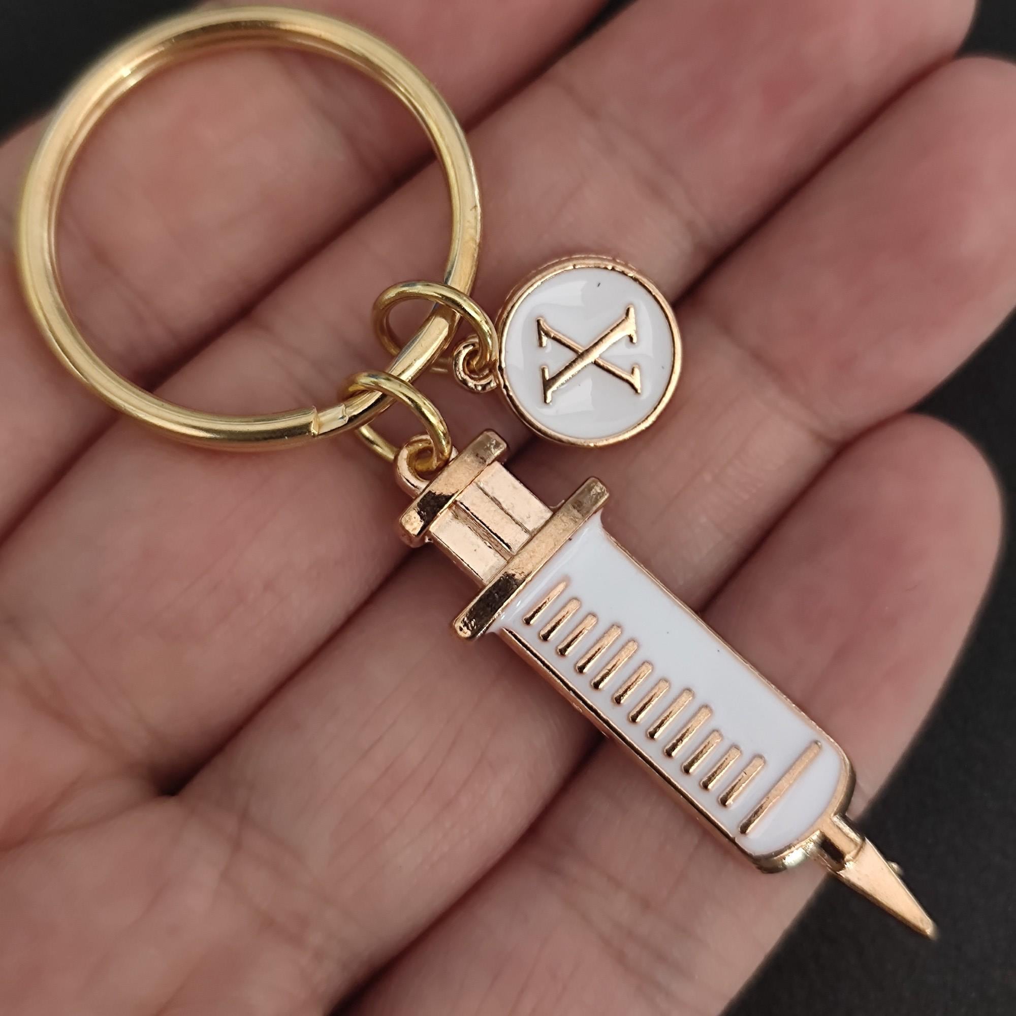 Syringe Keychain Personalized Syringe Keychain Gift for Doctor Nurse - Etsy