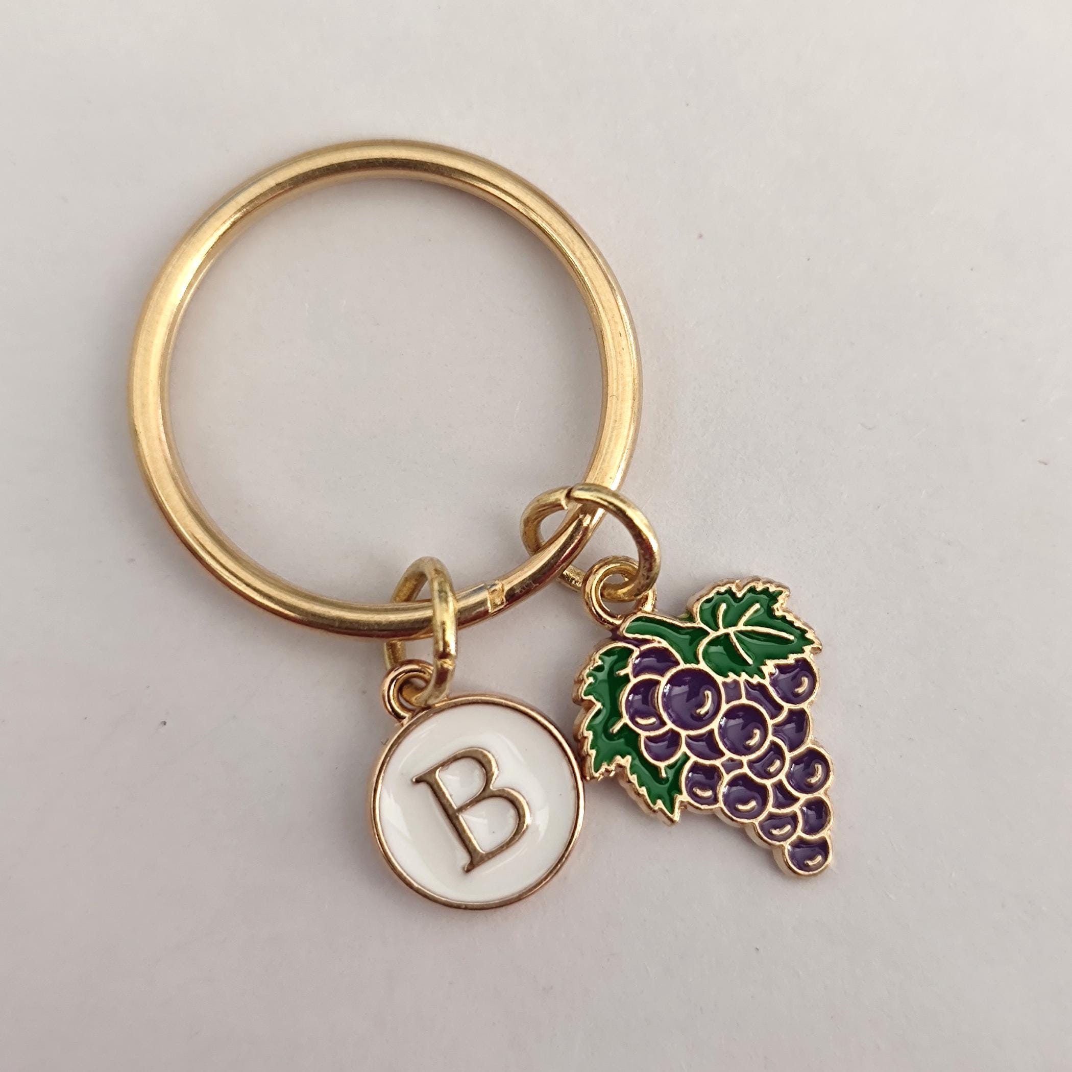 Grape Keychain - Etsy
