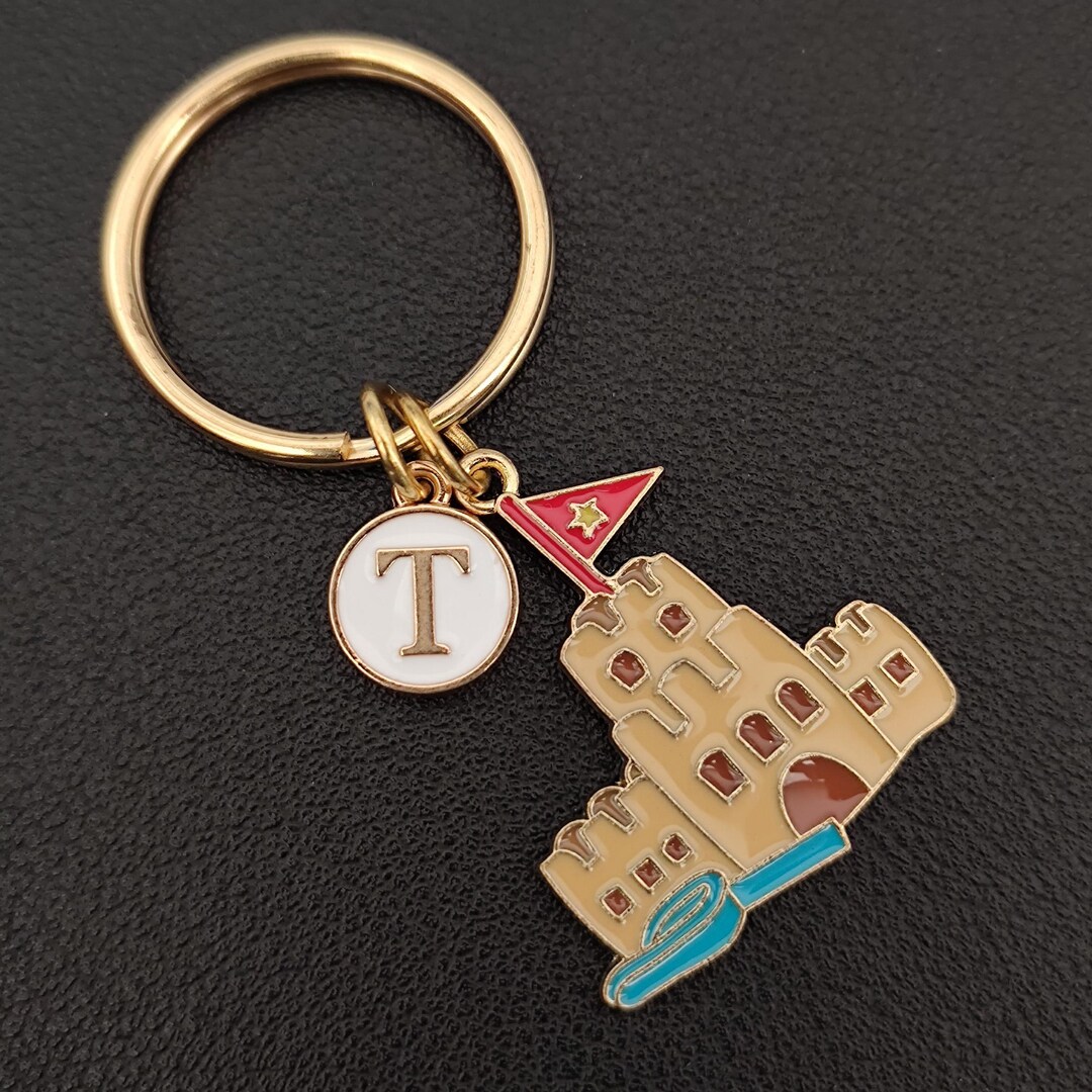 Personalized Beach Castle Keychain for Kids - Etsy