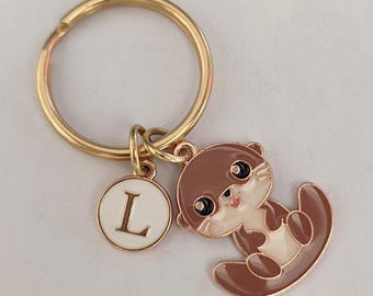 Personalized Beaver Keychain Gift For Girls