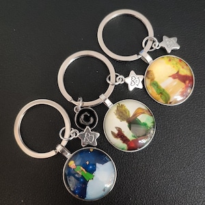 Little Prince Cabochon Keychain For Boy Girl