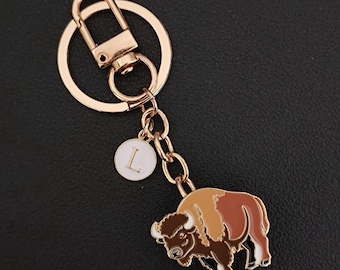 Bison Bag Charm - Animal Dual-Purpose Pin