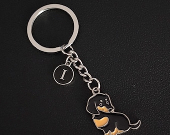 Dachshund Keychain: Pet Keyring For Dog Lover