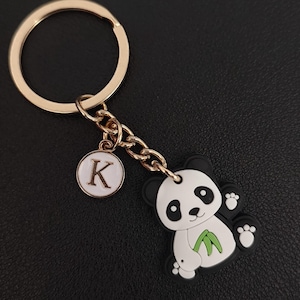 Giant Panda Keychain Gift Soft PVC Rubber