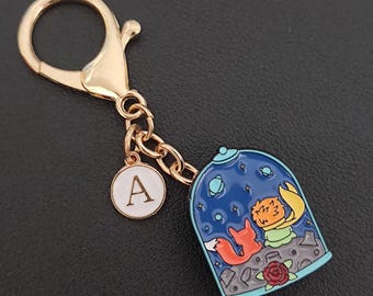 Little Prince Planet dubbele tas bedel of speld