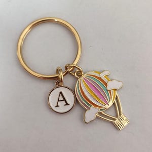 Chaveiro de balão de ar quente para presente para menina