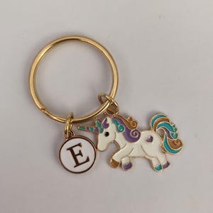 Personalized Unicorn Keychain Gift For Little Girl