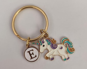 Personalized Unicorn Keychain Gift For Little Girl