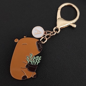 Capybara Personalized Dual-Purpose Bag Charm Or Pin