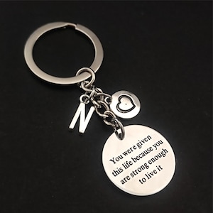 Inspirational Keyring You Never Know How Strong You