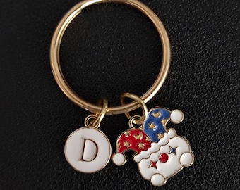 Clown Keyring - Personalized Circus Keychain
