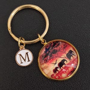 Elephant Keychain Cabochon Gift For Girl