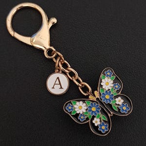 Flower Butterfly Bag Charm Dual-Purpose Pin