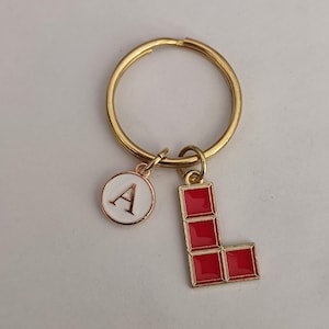 Personalized Tetris Keychain Gift For Game Lover