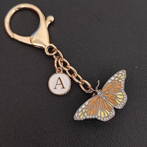 Coffee Butterfly Bag Charm Dual-Purpose Pin