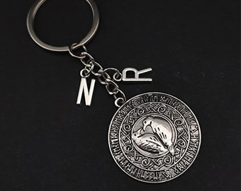 Viking Raven - Cadeau porte-clés pour lui - Namezan