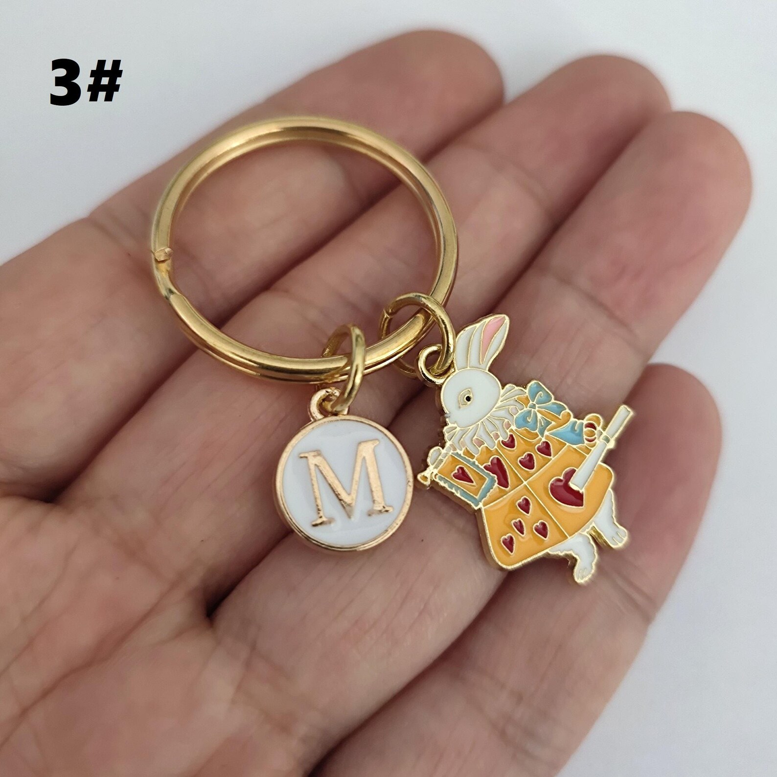 White Rabbit Keychain of Alice in Wonderland - Etsy