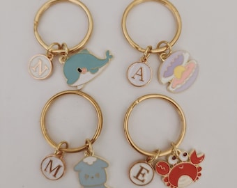 Personalized Sea Animal Keychain Gift