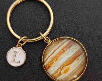 Personalized Jupiter Keychain Cabochon Gift