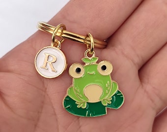 Stainless Steel Frog Keychain - Cute Funny Frog Charm For Keys, Bag, Wallet, Gift For Women & Girls