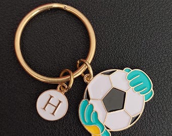 Soccer Keychain - Personalized Goalkeeper Keyring